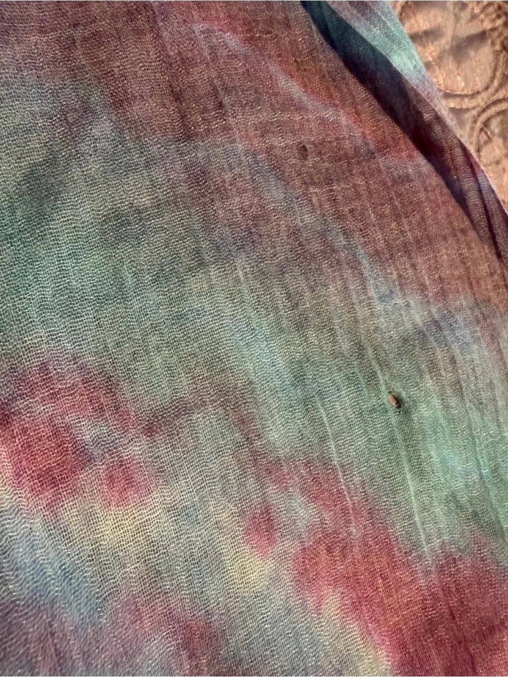 Lightweight Tie-Dye Pastel Scarf - Multicolor